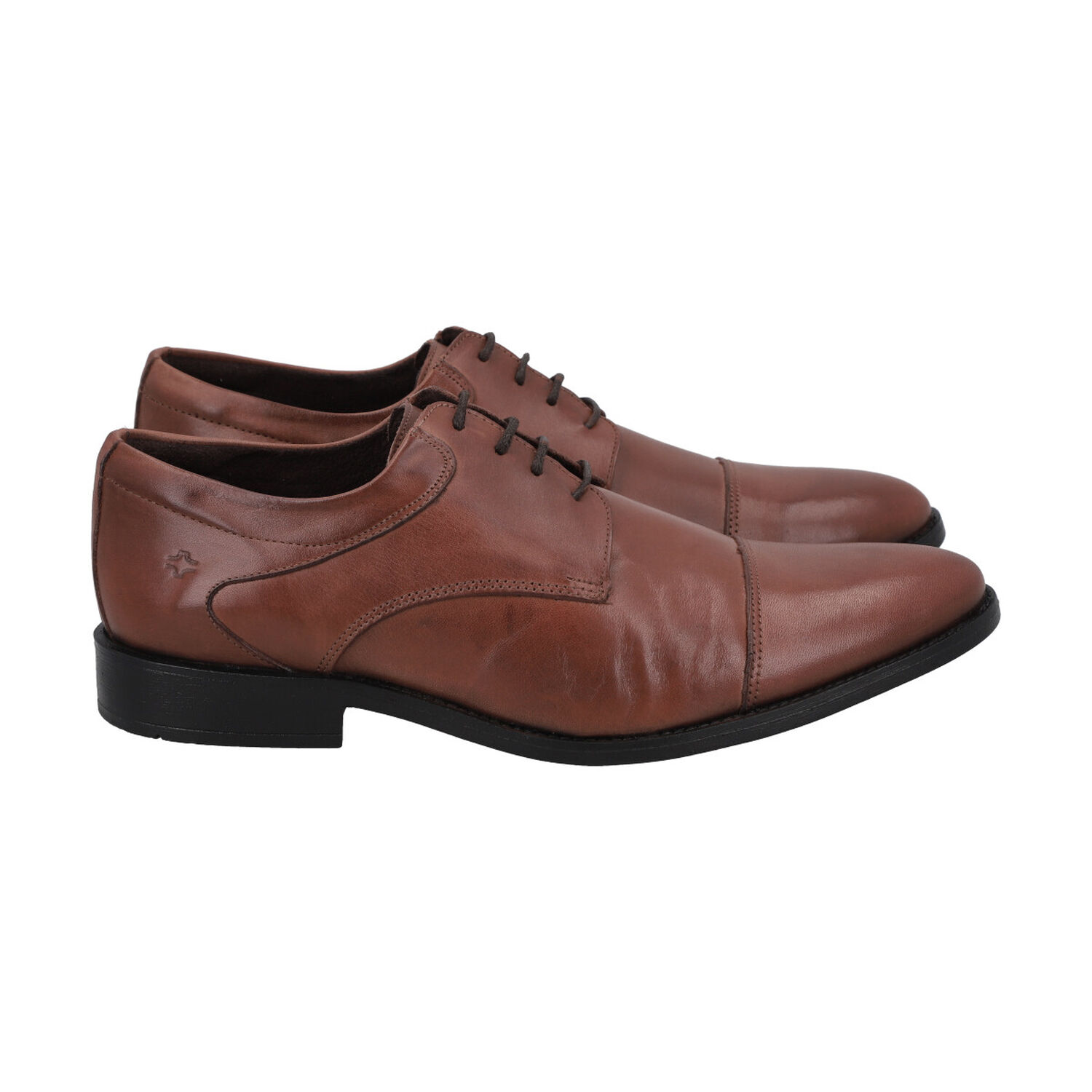 Zapato Formal Hombre Cuero Marron Perlatto image number 1.0